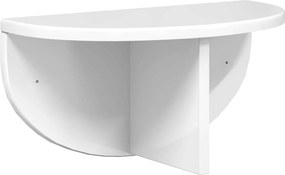 vidaXL Ράφι Τοίχου 2 pcs Υψηλής γυαλάδας λευκό 38 x 19 x 19 εκ