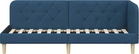 vidaXL Κρεβάτι Γωνίας Μπλε 80 x 200 cm ύφασμα