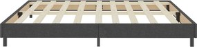 vidaXL Πλαίσιο Κρεβατιού Boxspring Γκρι 200 x 200 εκ. Υφασμάτινο