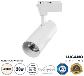 Μονοφασικό Φωτιστικό Σποτ Ράγας 60807 GloboStar-60807-Λευκό 60807