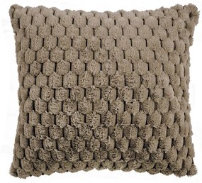Μαξιλάρι Διακοσμητικό (Με Γέμισμα) Joselyn 26 Beige Kentia 50X50 50x50cm Ecological Fur
