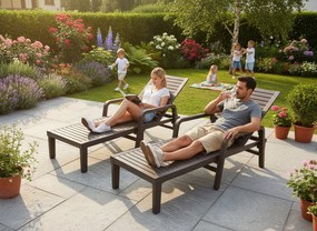 Ξαπλώστρα Concavo-Καφε σκούρο