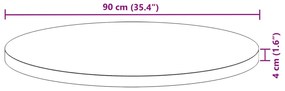 ΕΠΙΦΑΝΕΙΑ ΤΡΑΠΕΖΙΟΥ ΣΤΡΟΓΓΥΛΗ Ø90X4 ΕΚ. ΑΠΟ ΜΑΣΙΦ ΞΥΛΟ ΑΚΑΚΙΑΣ 4008693