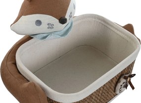 Σετ Καλαθιών Home ESPRIT Μπλε Καφέ 43 x 33 x 32,5 cm 2 Τεμάχια