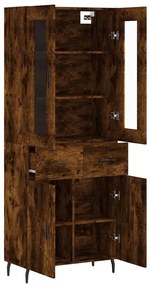 vidaXL Ντουλάπι Καπνιστή Δρυς 69,5x34x180 εκ. από Επεξεργασμένο Ξύλο