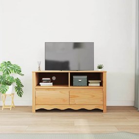 vidaXL Τηλεοπτική Βάση Καφέ 99 x 43 x 55 εκ. Μασίφ ξύλο πεύκου