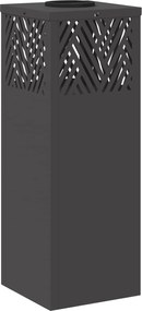 vidaXL Ηλιακό LED Φως Δρόμου 2 pcs Μαύρο Κρύο Ρολαρισμένο Χάλυβα