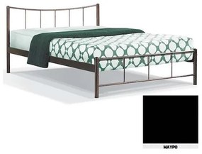 Κρεβάτι 8214 για στρώμα 100χ200 μονό Μαύρο
