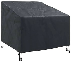 vidaXL Κάλυμμα Κήπου για Καρέκλα Μαύρο 90 x 90 x 50 / 75 cm Ύφασμα 420D