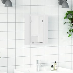 vidaXL Καθρέφτης Μπάνιου με Ντουλάπι LED Λευκός 40x12x45 εκ. Ακρυλικός