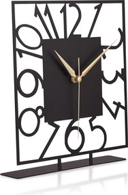 Διακοσμητικό Ρολόι Μαύρο PIAZZA 25x1,5x23