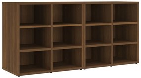 vidaXL Παπουτσοθήκη 2 τεμ. Καφέ Δρυς 52,5 x 30 x 50 εκ.