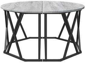 vidaXL Τραπεζάκι σαλονιού Γκρι sonoma 80 x 80 x 42 cm