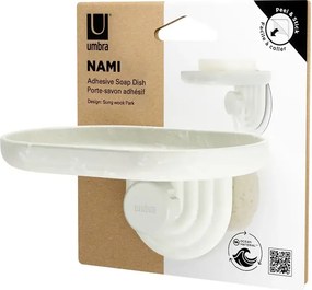 Σετ Αυτοκόλλητη Σαπουνοθήκη &amp; 3 Κρεμάστρες Umbra Nami