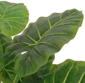 vidaXL Κολοκασία Τεχνητή Πράσινη 45 εκ. με Γλάστρα