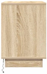 vidaXL Κομοδίνο με συρτάρι 2 pcs Δρύς Sonoma 50 x 34,5 x 50 εκ.