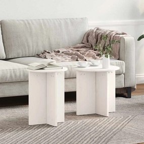 vidaXL Τραπεζάκι σαλονιού 2 pcs Λευκό