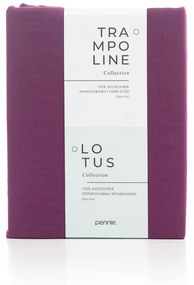 Microsilk Μονόχρωμο Πετροπλυμμένο Πανωσέντονο Lotus σε 3 Αποχρώσεις Μονή (170x270cm) Μελιτζανί