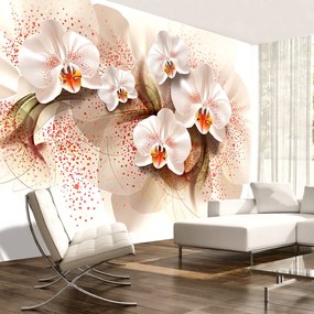Φωτοταπετσαρία - Pale yellow orchids 150x105