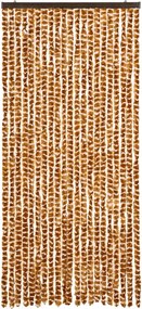 vidaXL Σήτα Εντόμων Ώχρα και Λευκό 90 x 200 εκ. από Σενίλ