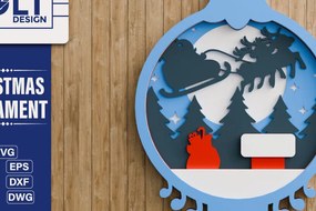 Intra απο ξύλο plywood 3mm-4mm πάχος Χριστουγεννιάτικο Στολίδι 3D Πολυεπίπεδο Δίασταση 20x30 cm INTRAFABR-107461807