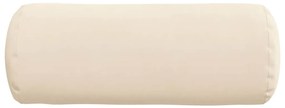 vidaXL Μαξιλάρια Στήριγμα 2 pcs Μπεζ Ø 15 x 40 εκ Ύφασμα Μικροΐνας