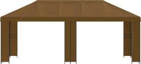 vidaXL Κήπος Γκαζebo 6 x 3 m Taupe Πολυεστέρας και Χάλυβας 190
