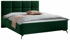 Κρεβάτι Beloit 101, Διπλό, Πράσινο, 140x200, Ταπισερί, Τάβλες για Κρεβάτι, 149x216x106cm, 83 kg | Epipla1.gr
