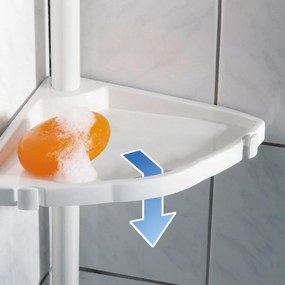 Γωνιακή Ραφιέρα Μπάνιου Τηλεσκοπική Wenko Easy White 3208010100