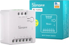 SONOFF MINI-D Smart WiFi Matter Switch (AC/DC 12-48V, ξηρή επαφή)