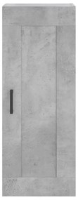 vidaXL Ντουλάπι Γκρι Σκυροδέματος 34,5x34x180 εκ. Επεξεργασμένο Ξύλο