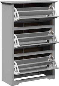Ράφι παπουτσιών vidaXL BODO Γκρι 80x35x118 cm