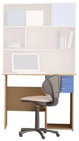 Γραφείο Παιδικό Νο. 8 Με 2 Συρτάρια 100x80x55 Oak-Blue  SARRIS812301