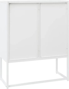 vidaXL Ντουλάπι Λευκό 80 x 35 x 100 εκ. από Ατσάλι