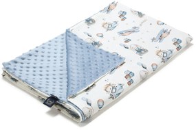 Κουβέρτα Minky Αγκαλιάς (80x100) La Millou Simbo-Wind Blue