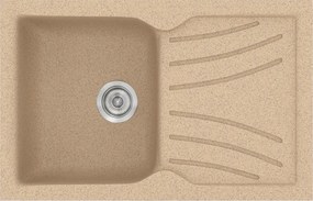 Sanitec Classic 337 (86×50) - Γρανιτένιος νεροχύτης - Granite BEIGE