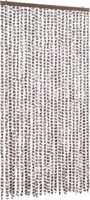 vidaXL Σήτα Εντόμων Taupe / Λευκό 100 x 200 εκ. από Σενίλ
