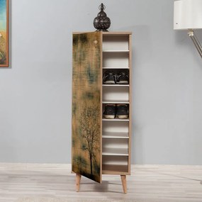 Παπουτσοθήκη - Ντουλάπι Soho Megapap χρώμα sonoma 50x38x135εκ.