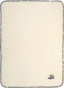 Κουβέρτα Πικέ Κούνιας (100x160) Dimcol Aviator 185 Ecru-Grey