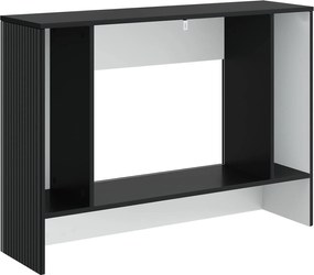 vidaXL Τραπέζι κονσόλας Ριγέ Μαύρο 101 x 29 x 74 εκ.