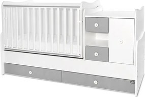 BED MINI MAX NEW 190/72 COLOUR WHITE/STONE GREY