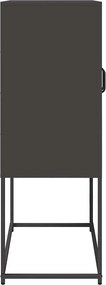 vidaXL Highboard Μαύρο 68x39x107 cm Ατσάλι