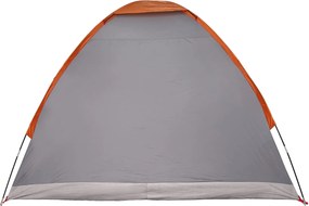 vidaXL Σκηνή Camping 2 ατόμων Γκρι και Πορτοκαλί