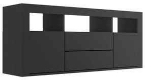 Έπιπλο Τηλεόρασης Μαύρο 120 x 30 x 50 εκ. από Μοριοσανίδα - Μαύρο