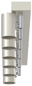 vidaXL Σποτ οροφής Βουρτσισμένο νικέλιο 73 x 6.5 x 11.5 εκ Ατσάλι