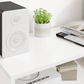 vidaXL Ντουλάπι TV 80 x 35 x 40 εκ Λευκό Επεξεργασμένο ξύλο