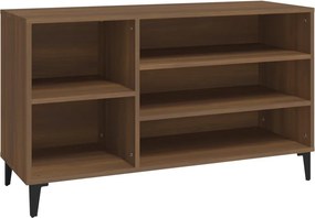 vidaXL Παπουτσοθήκη Καφέ Δρυς 102x36x60 εκ. από Επεξεργασμένο Ξύλο