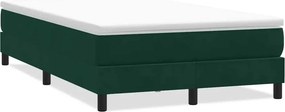 vidaXL Box Spring κρεβάτι χωρίς στρώμα σκούρο πράσινο 120x220cm