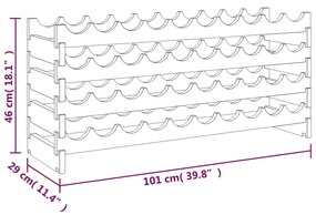 vidaXL Ραφιέρα Κρασιών 101 x 29 x 46 εκ. από Μασίφ Ξύλο Πεύκου