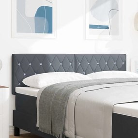 vidaXL Κεφαλάρι Σκούρο Γκρι 144 cm Βελούδο